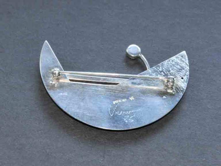 Vivian sterling pin back