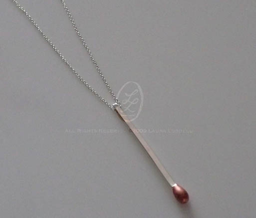 Lobdell matchstick necklace