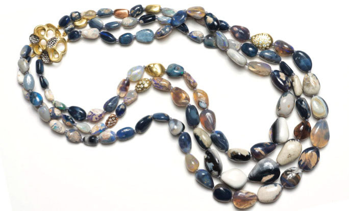 Karen Bizer opal necklace
