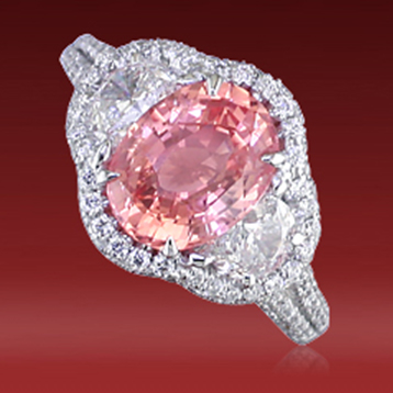 JB Star padparadscha ring