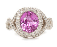 Dean Harris pink sapphire ring