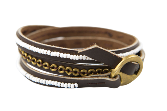 Me to We Tatu three wrap bracelet