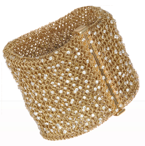 Sidney Garber woven diamond bracelet