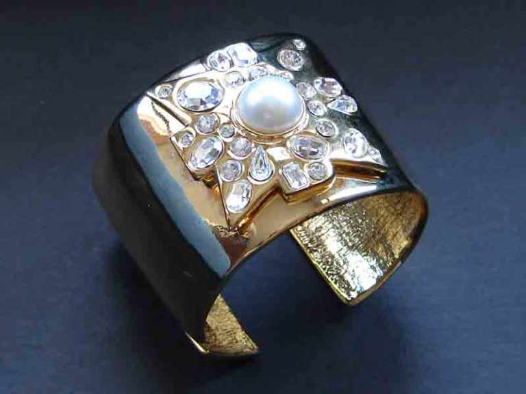 Kenneth Jay Lane maltese cross cuff