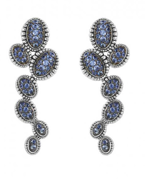 Steven Lagos sapphire cluster drop earrings