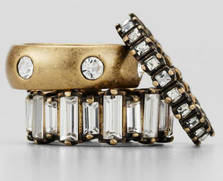 Ann Taylor stacked ring set