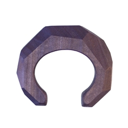 Helveta Vyotlag velvet crystal thin boulder cuff