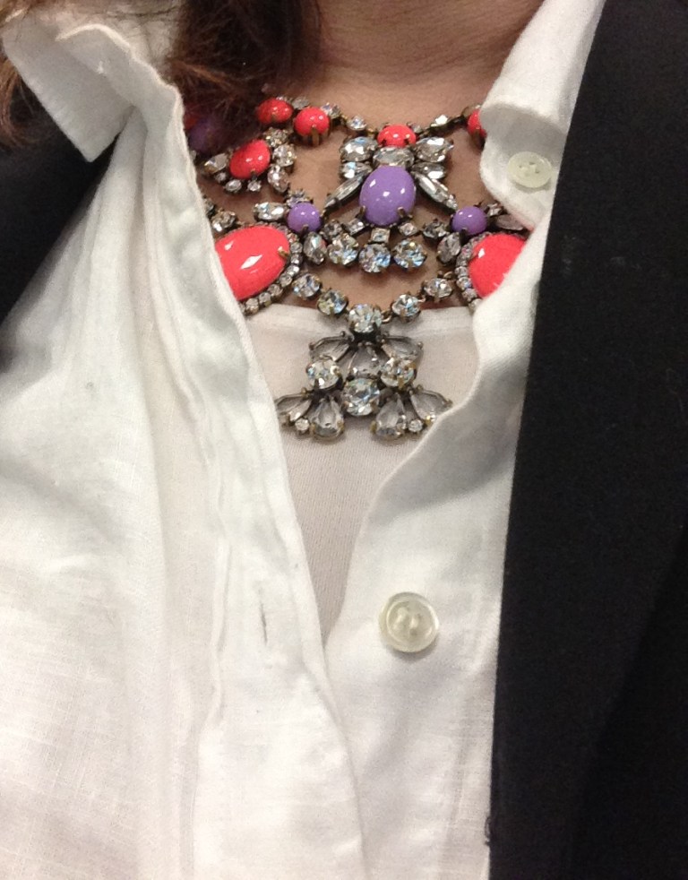 J. Crew colour crystal necklace