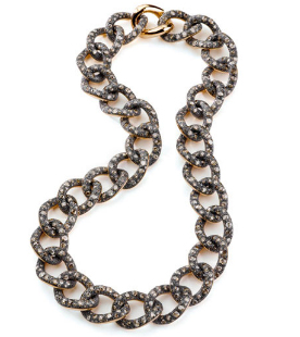 Pomellato brown diamond chain necklace