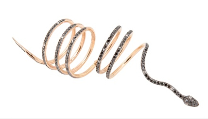 Perlota serpent ring