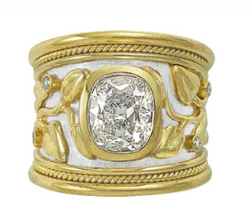 Elizabeth Gage Tapered Templar ring