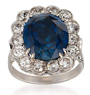 Ross Simons sapphire diamond ring