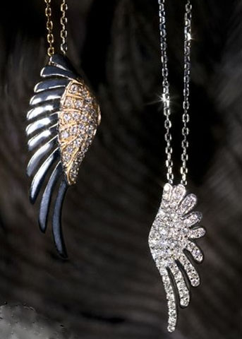 Bittersweet angel wing pendants