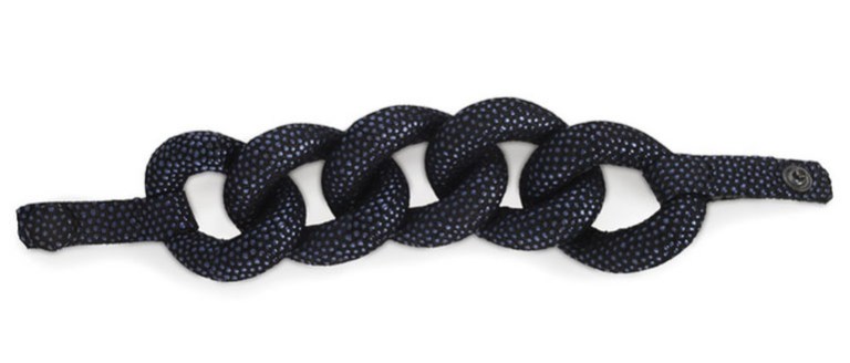 Natalia Brilli galuchat chain bracelet