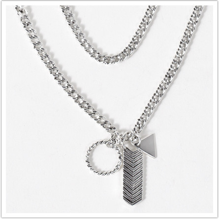 Fortune Favors the  Brave charm necklace