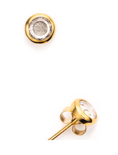 One Oak by Sara zircon earrings