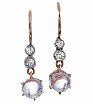 Fourtane antique moonstone earrings