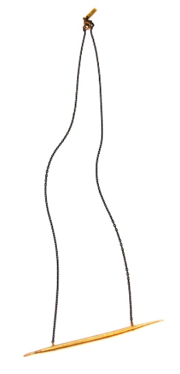 Killer Brass Quill Necklace