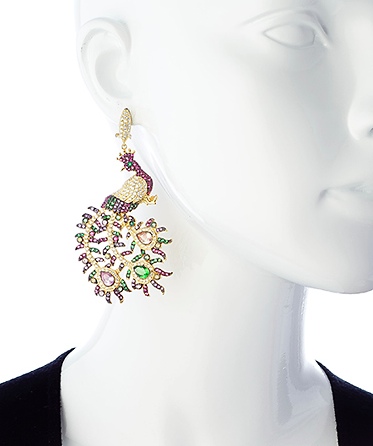 Vivian Jacob peacock earring2