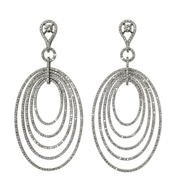 Etername Ellipse Five Row Earrings