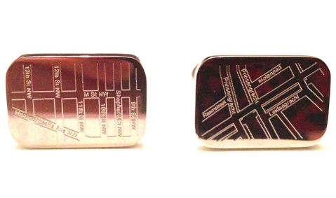 Three Jane NY map necklace