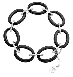 Ivanka Trump Diamond Carved Onyx Bracelet