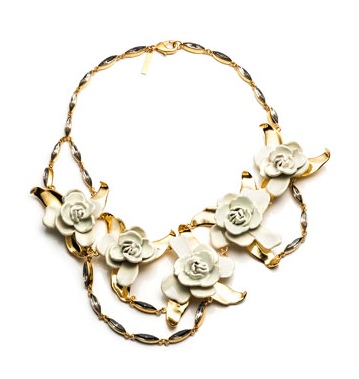 Aerin Gardenia Bib Necklace