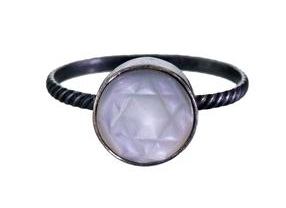 Grainne Morton vintage glass button ring