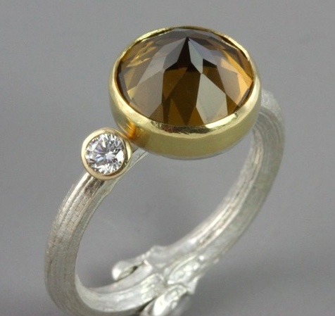 Sarah Hood Gemstone Twig Ring