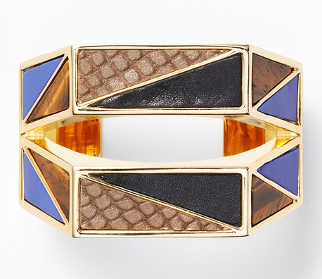 Anne Taylor Modern Classic Cutout Leathr Cuff