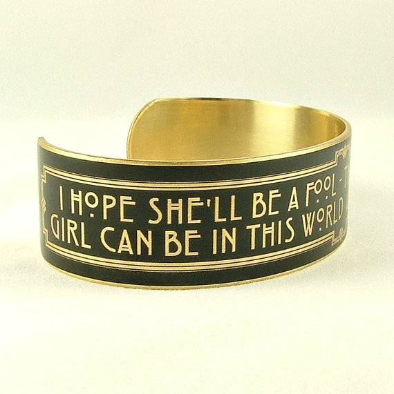 Fitzgerald quote bracelet