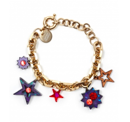 Matthew Williamson holographic star charm bracelet