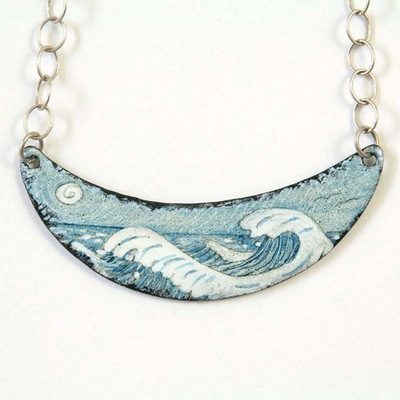 Alisa Looney enamel pendant