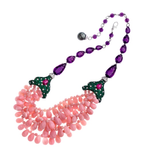 Abellan NY Pink Opal Necklace
