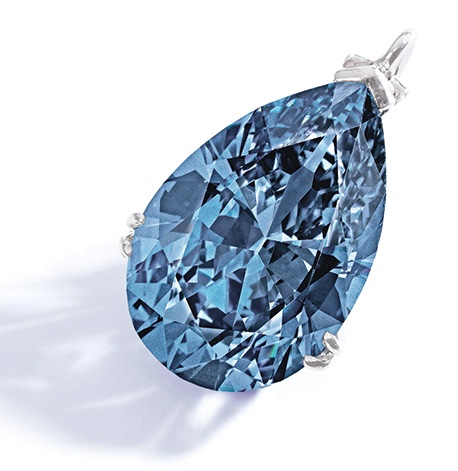 Bunny Mellon Blue Diamond Pendant