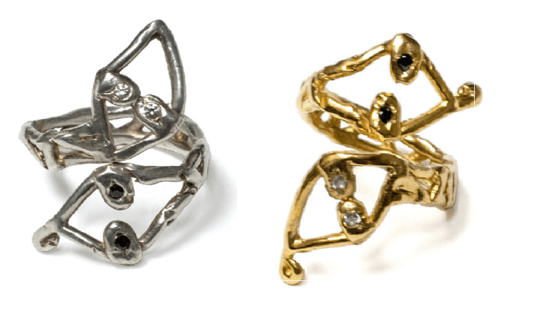 Lina Noel Yin Yang Snake Rings
