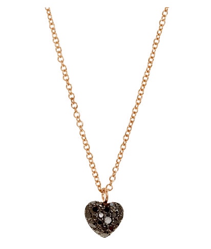 Finn Black Diamond Heart Pendant