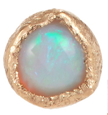 Julie Wolfe opal and gold stud earrings