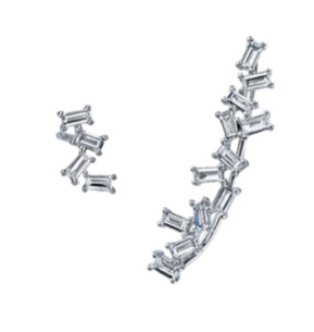 Borgioni Mismatched Baguette Earrings