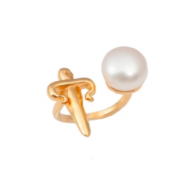 Leivankash dagger pearl ring