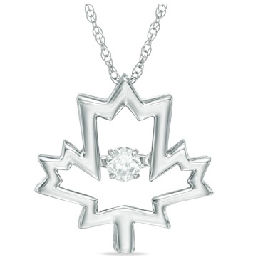 Peoples Jewellers Maple Leaf pendant