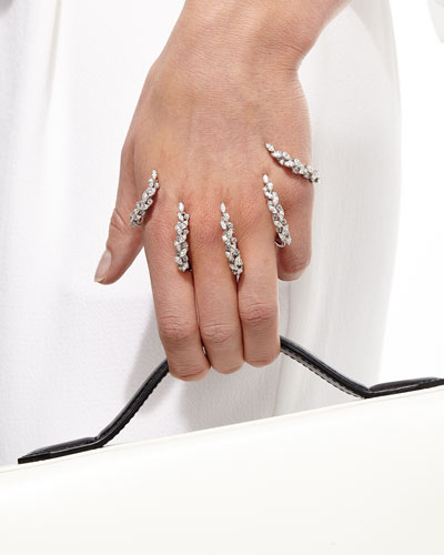 Yeprem Diamond Claw Hand Bracelet