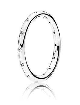 Pandora silver ring with CZ