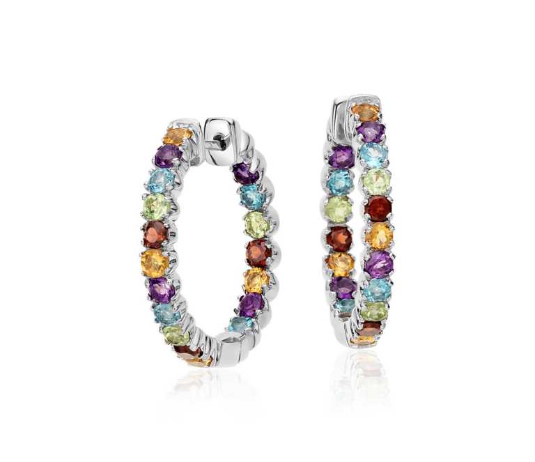 Blue Nile multicolor gemstone earrings