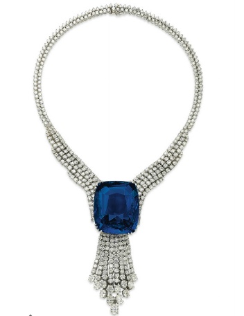 Christies sapphire diamond necklace