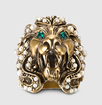 Gucci Lionhead ring