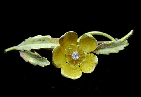 Daffodils Vintage Poppy Pin