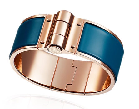 Hermes Hinged Enamel Bracelet