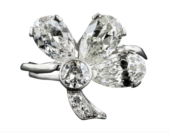 Lang Antiques Shamrock Ring
