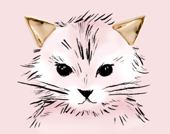Kitten Ear stud